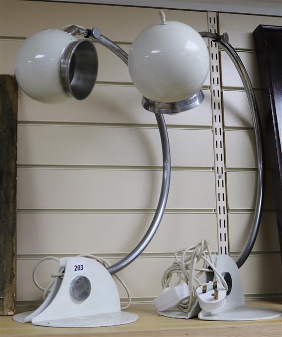 A pair of vintage Stilnovo lamps